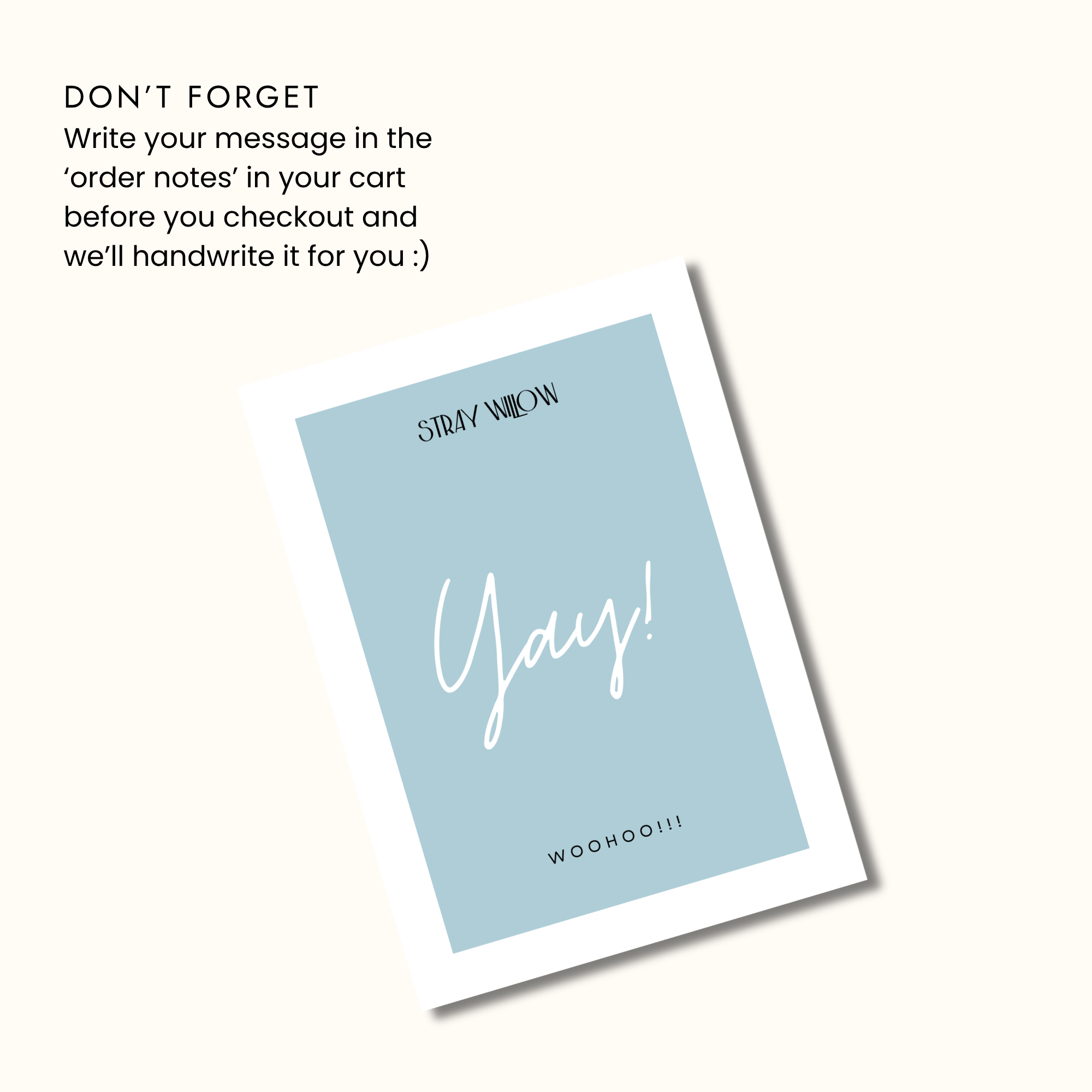 Stray Willow All-Natural Wellness Gifting Card