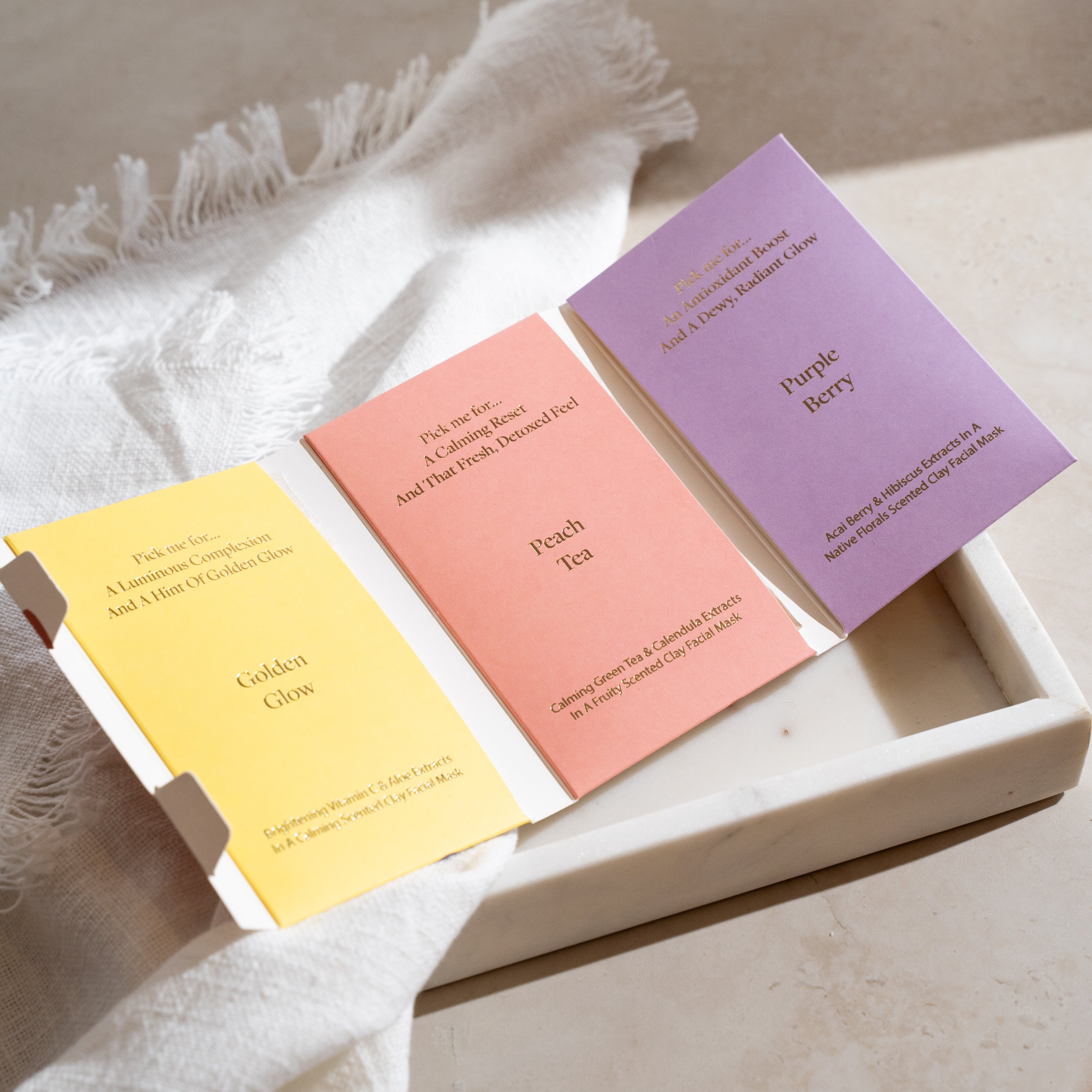 Stray Willow facial mask discovery set volume two with curated clay mask collection