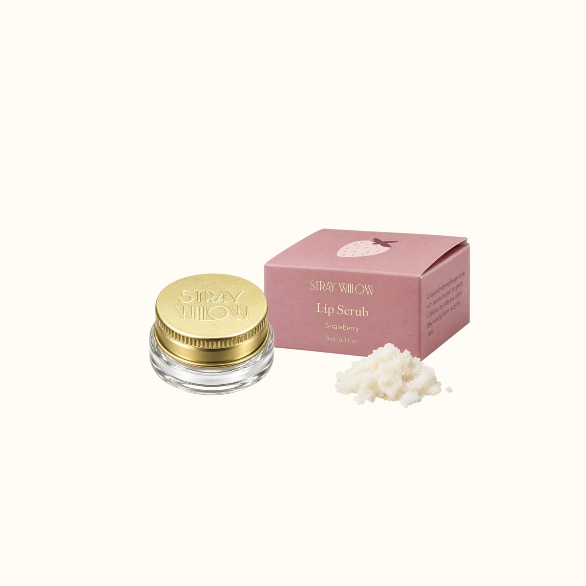 Strawberry natural sugar lip scrub