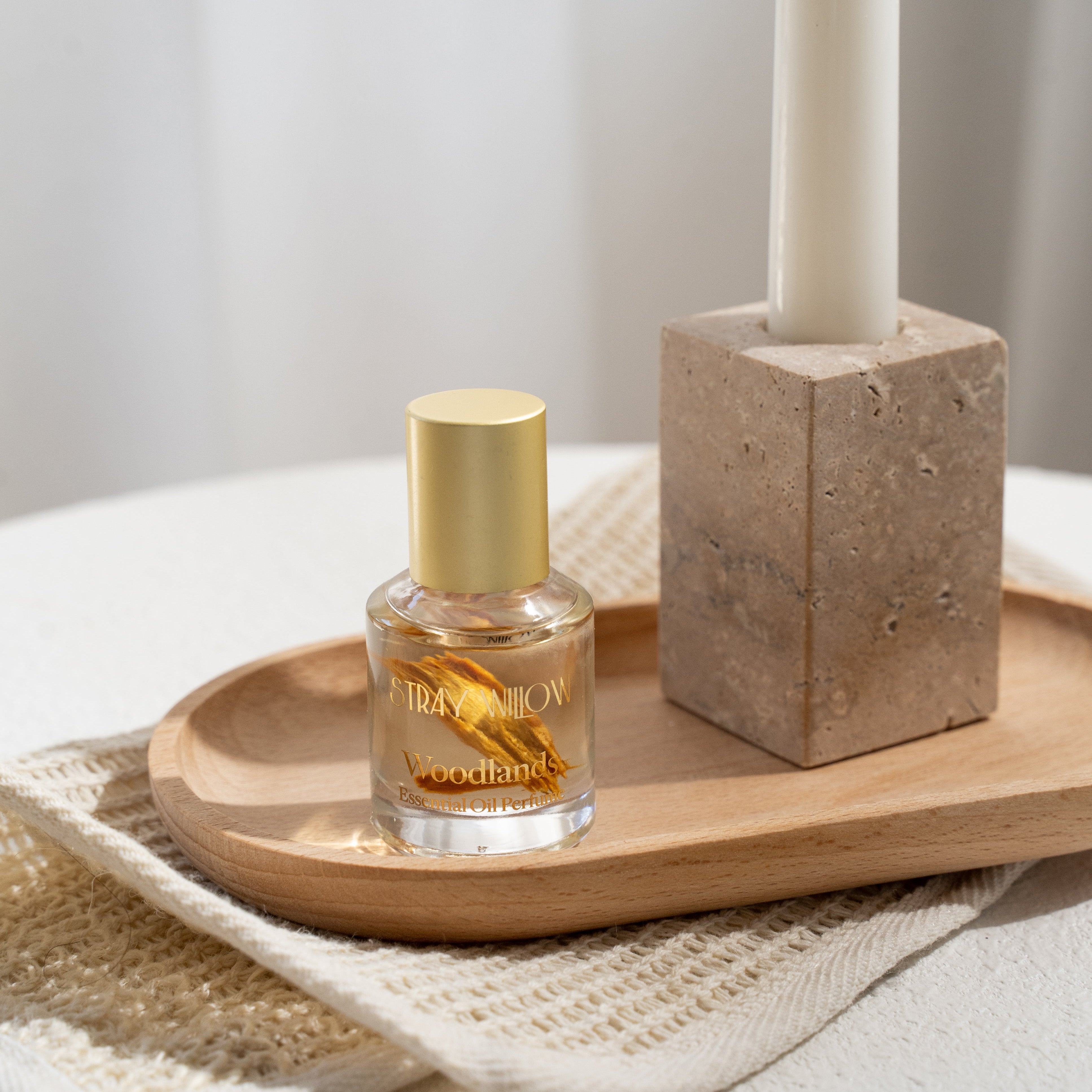 Stray Willow Woodlands essential oil perfume roller for earthy calming aroma 15ml Australian Made Natural