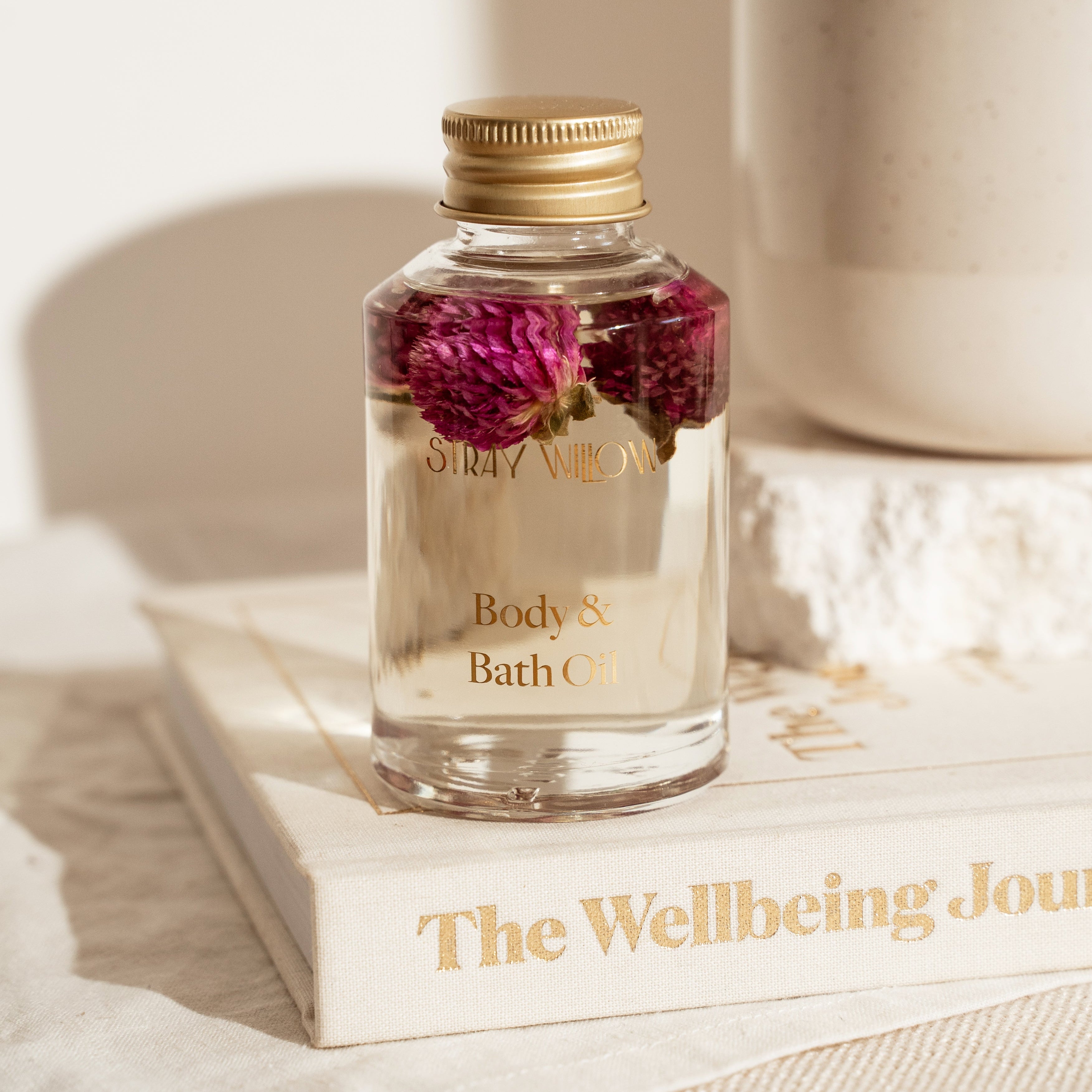 Stray Willow Sweet Muse body and bath oil with grapefruit, ylang ylang and vanilla for uplifting hydration 100ml
