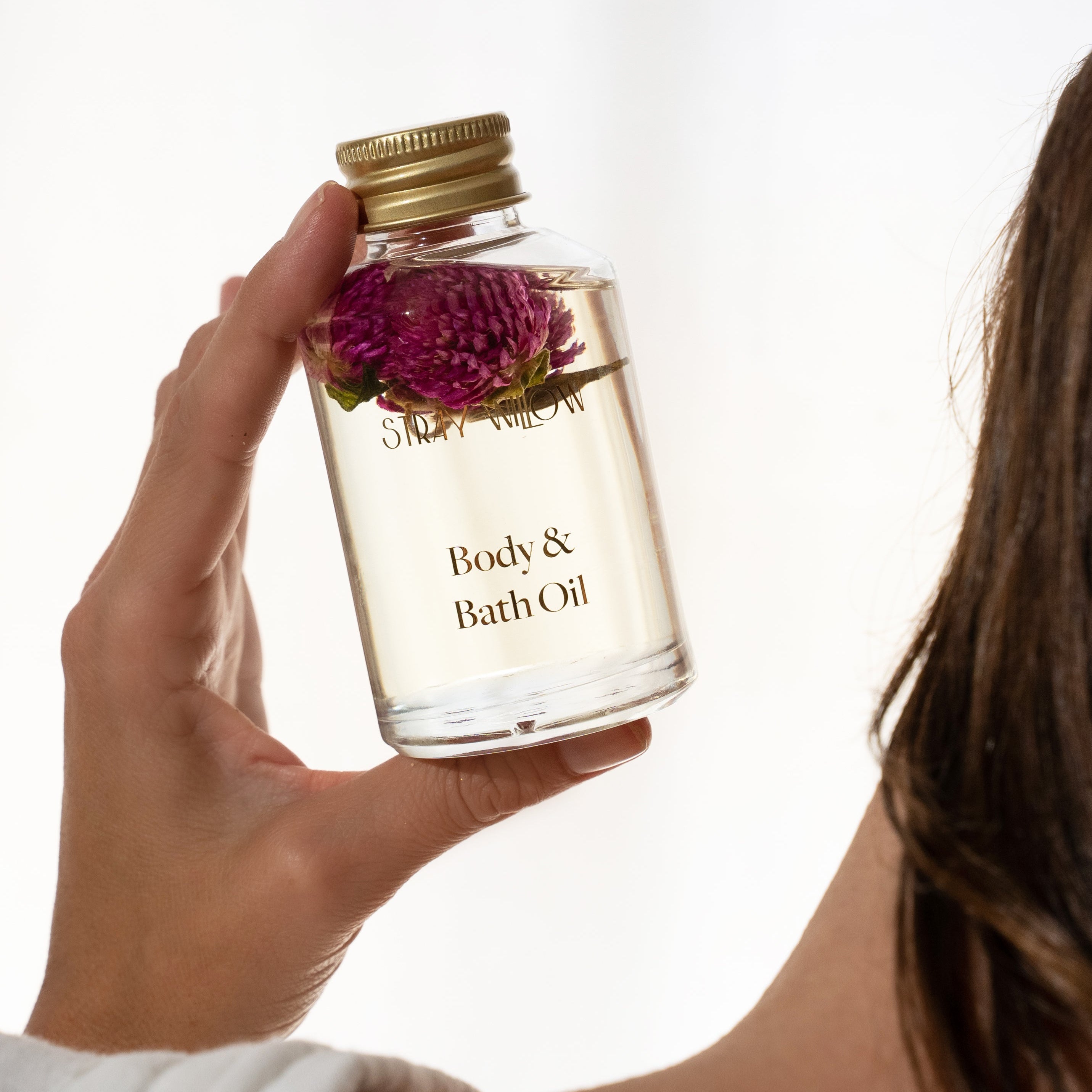 Stray Willow Sweet Muse body and bath oil with grapefruit, ylang ylang and vanilla for uplifting hydration