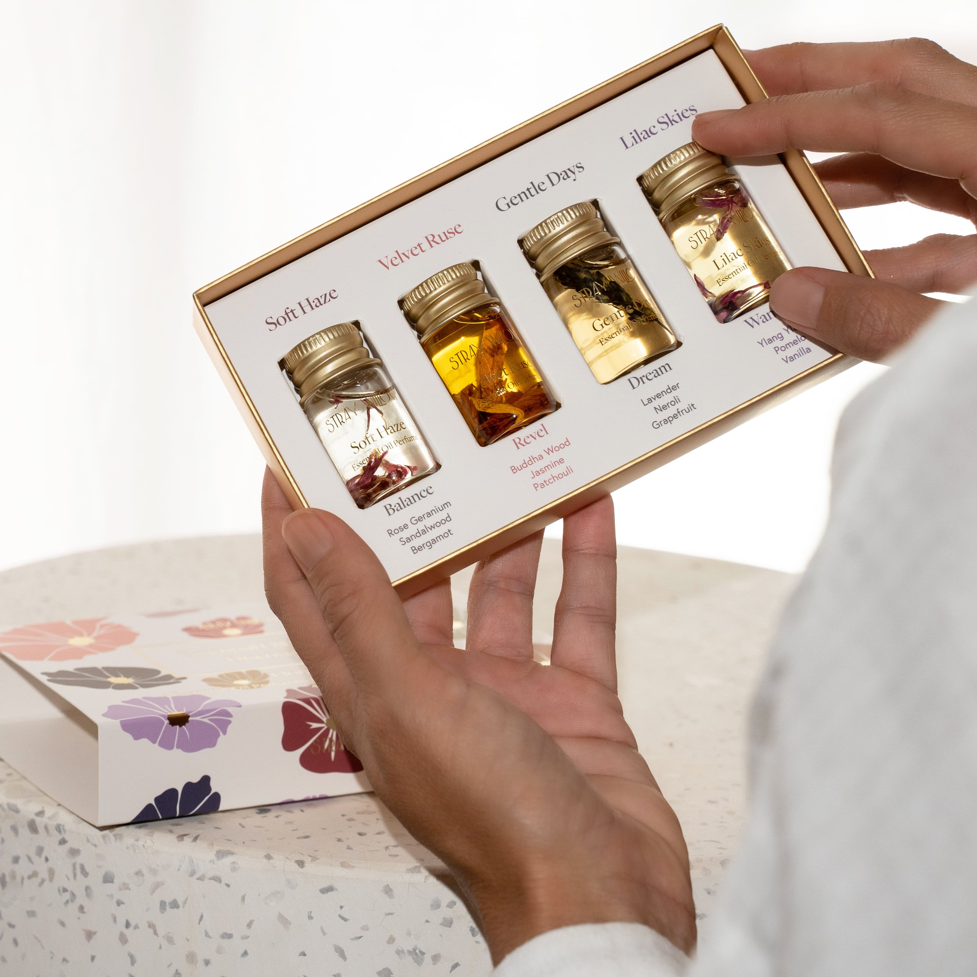 Stray Willow Floral Bliss perfume discovery set volume three with curated scent collection 8ml x 4