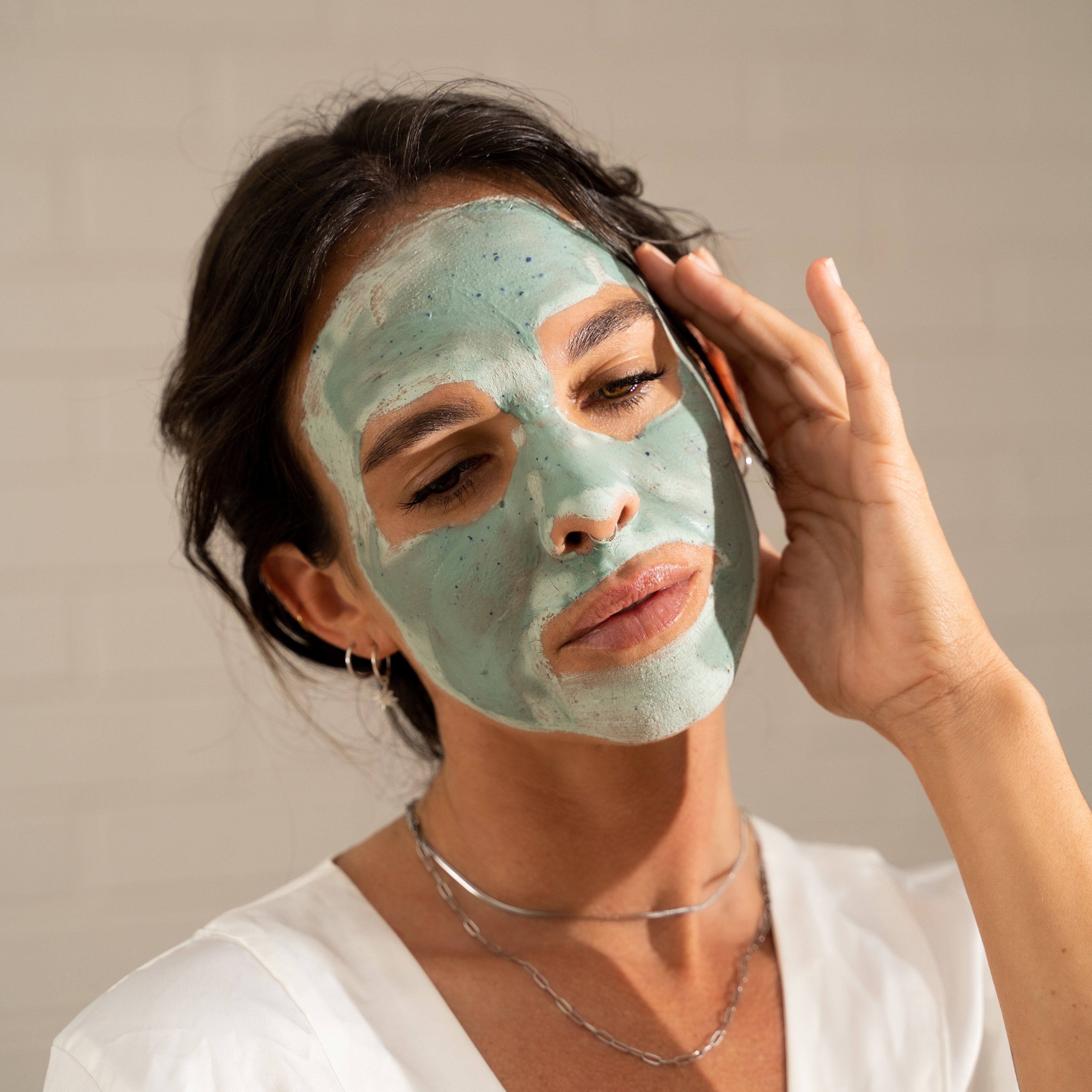 Stray Willow Australia handmade natural Green Smoothie clay facial mask