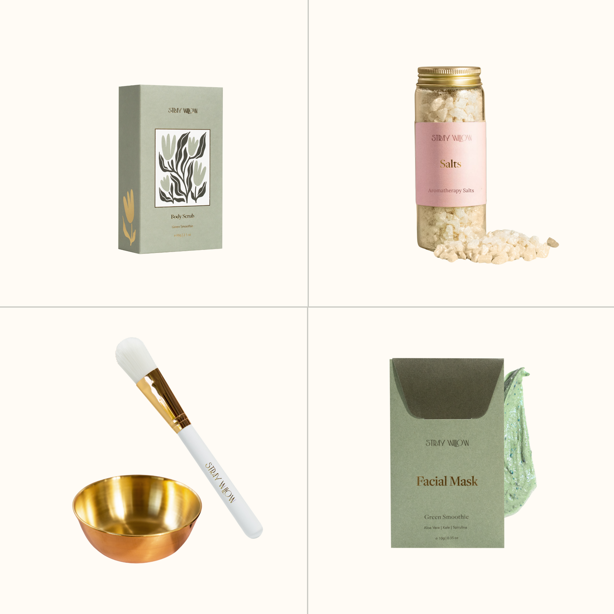 Self Care Sunday Hamper Australian Handmade Natural Stray Willow Green SMoothie
