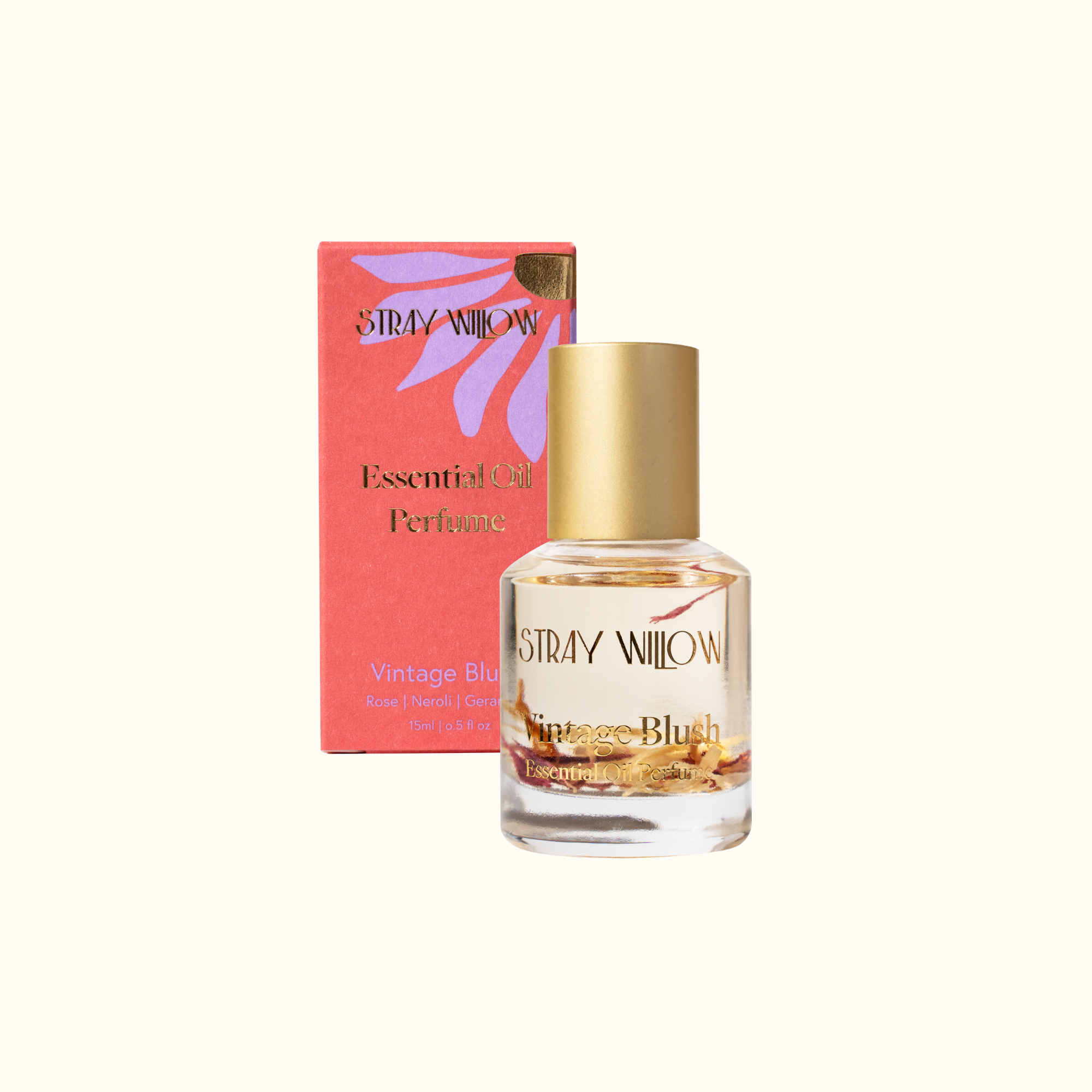 Essential Oil Perfume Roller - Vintage Blush