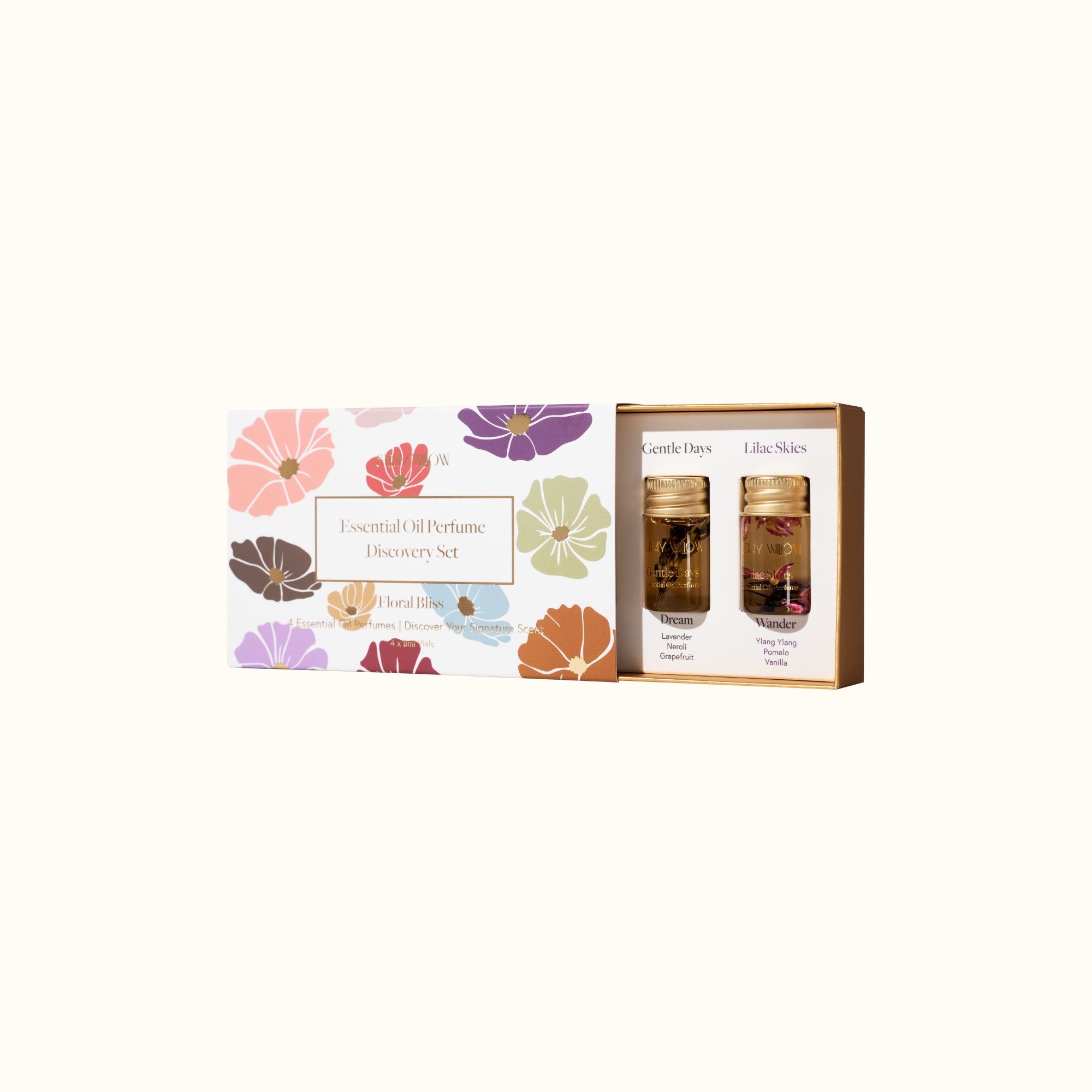 Stray Willow perfume discovery set for exploring natural essential oil fragrances