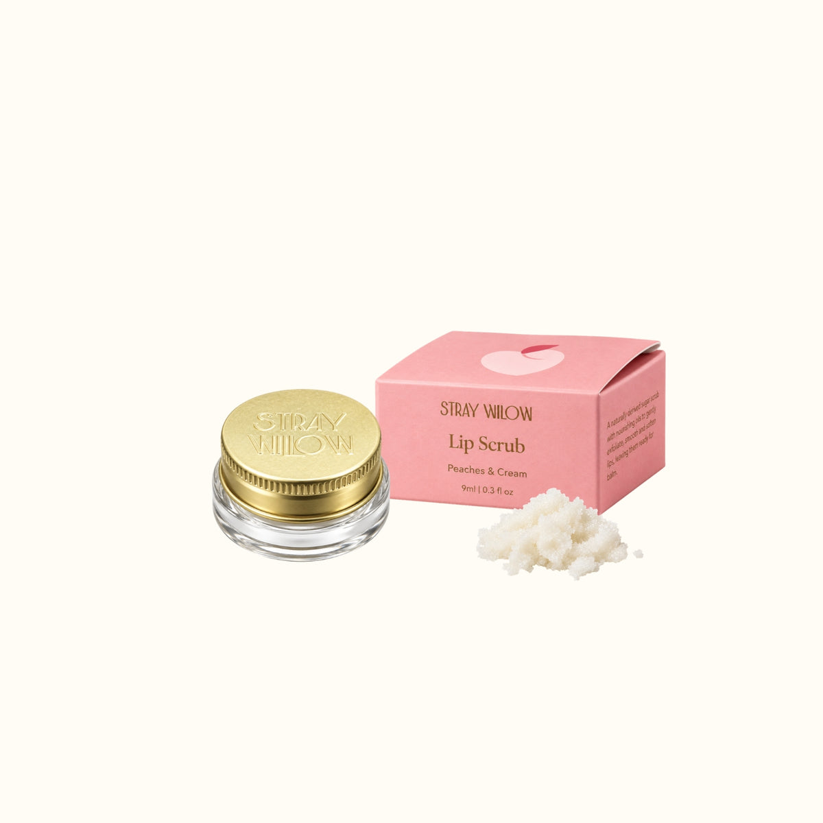  Peaches & Cream natural sugar lip scrub