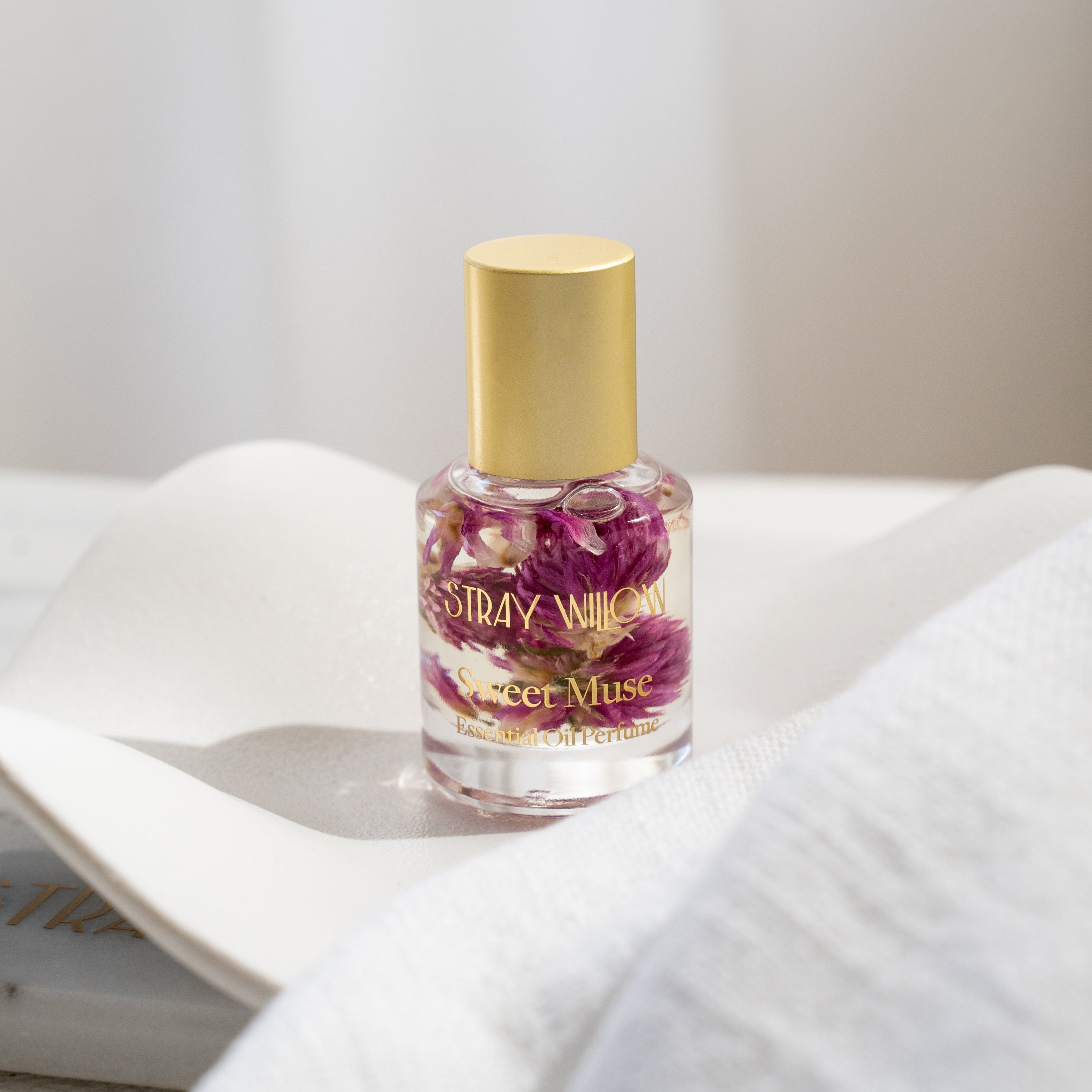 Stray Willow Natural Essential Oil perfume Sweet Muse Bright Uplifting Australian Handmade