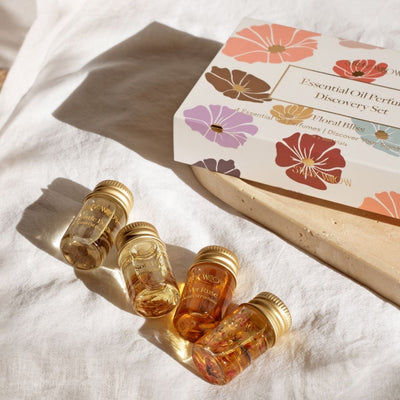 Stray Willow All Natural Perfume Essential Oil Australian Made Wellness Scent Discovery Set Trio Blends 
